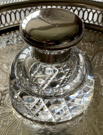 Silver Topped Inkwell (Designed by Frederick Haberling)