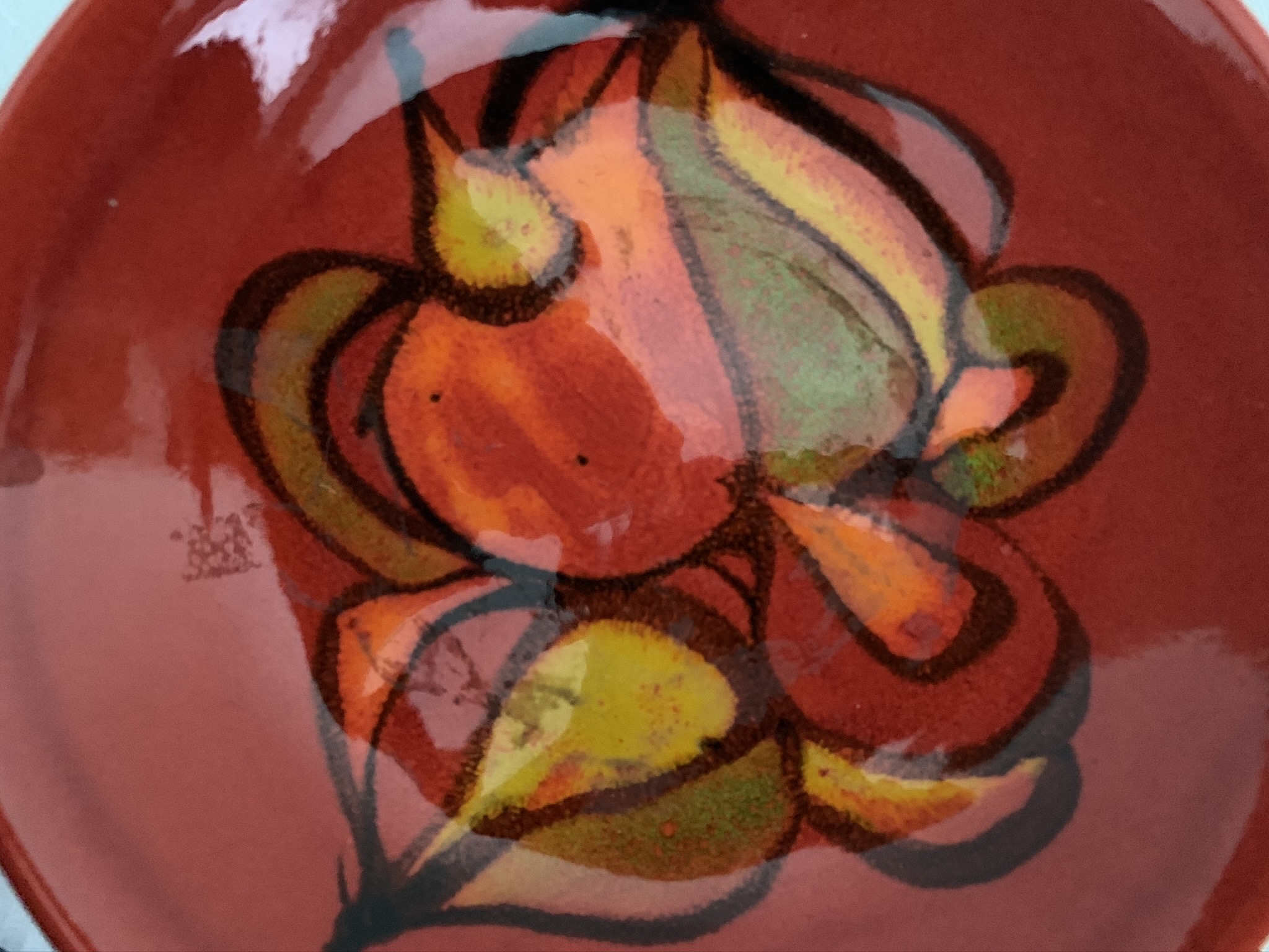 A Poole Pottery "Delphis" Pin Dish designed by Carole Holden - Image 2