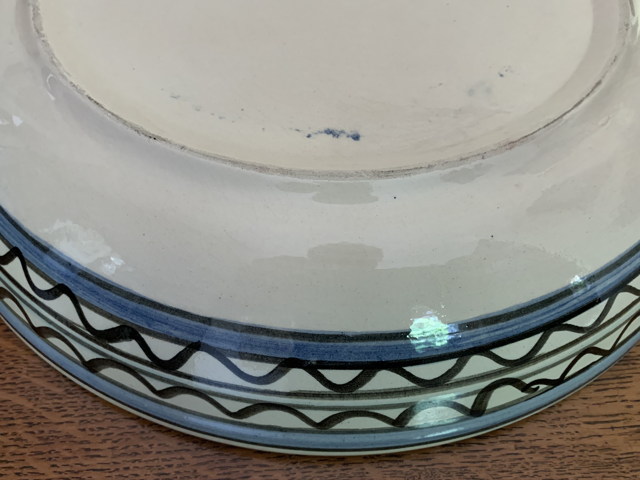 Hand-made Large Moorish Design Bowl with Floral Pattern - Image 6