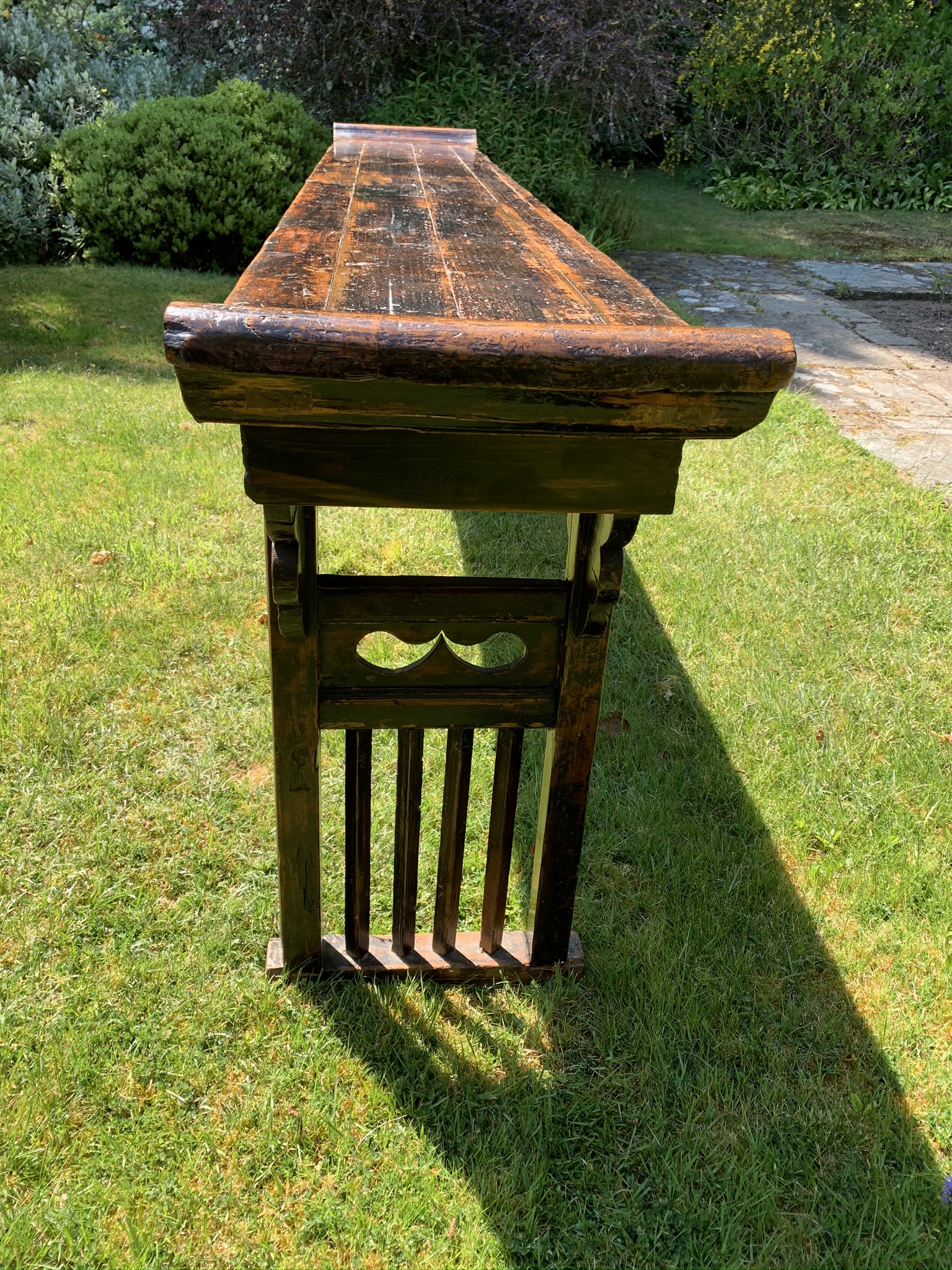 Large Hand Carved Antique Shanxi Phoenix Altar Table - Image 7