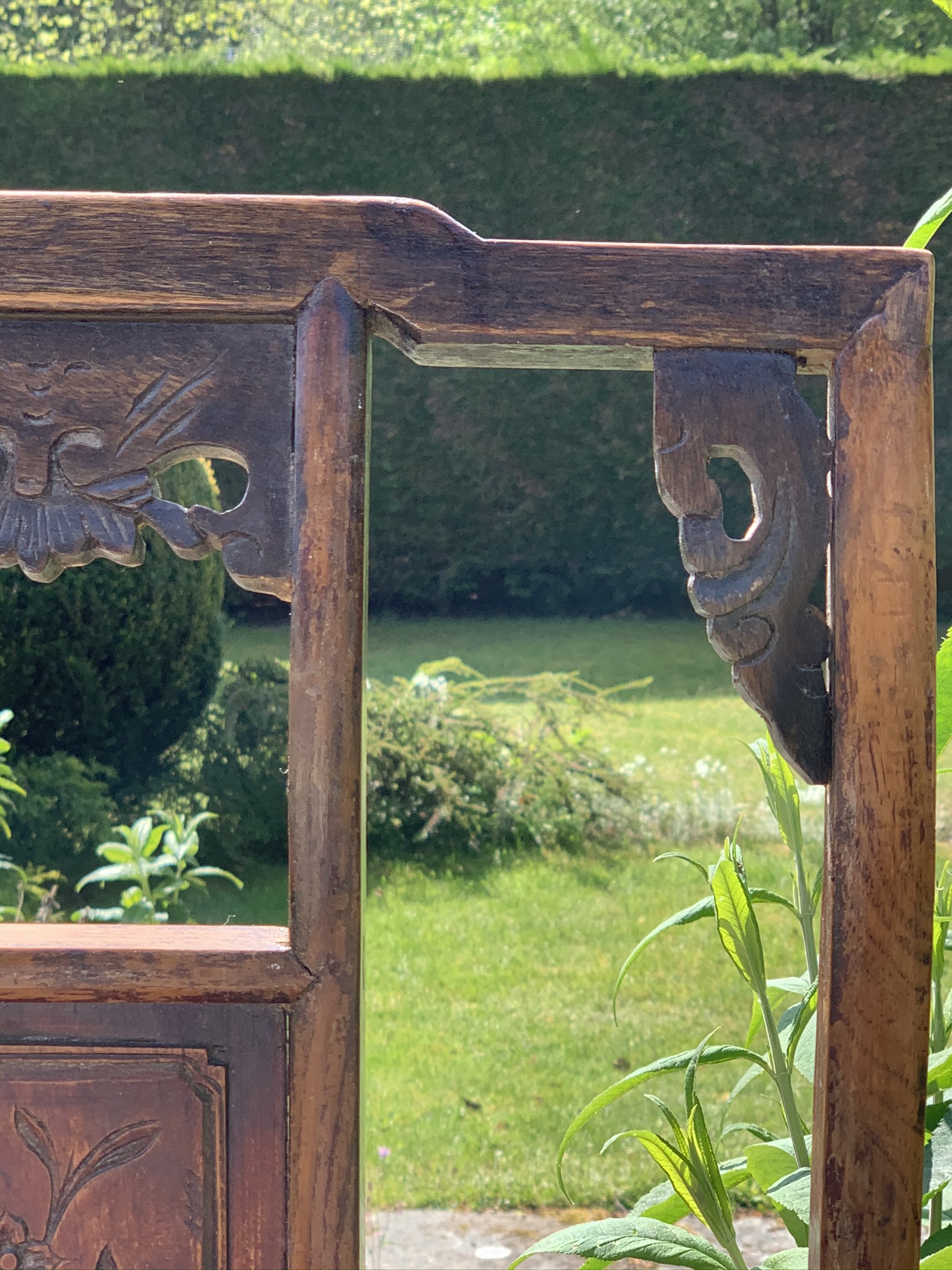 A Decorative, Signed and Carved Chinese Red Stained Chair - Image 12