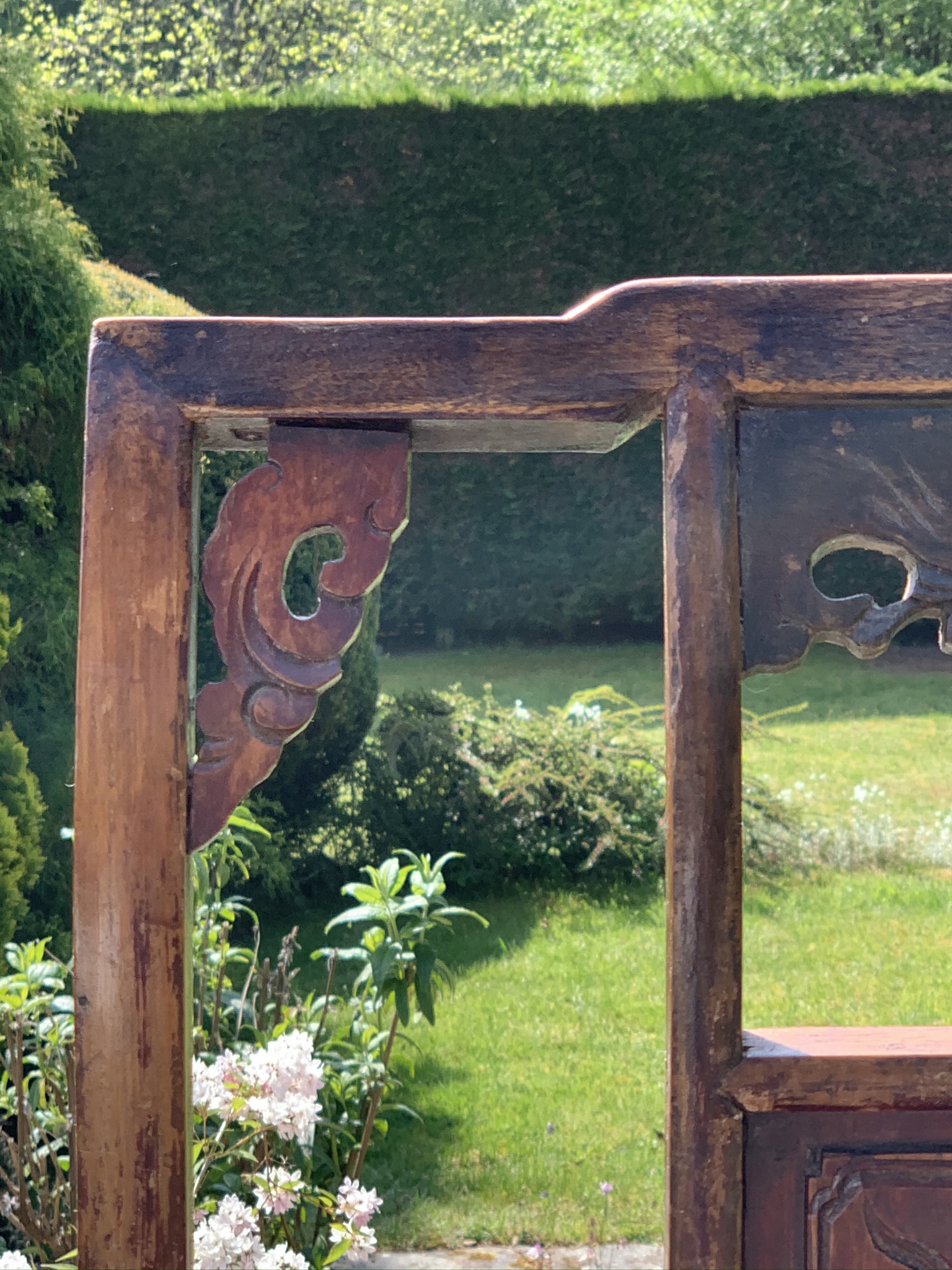 A Decorative, Signed and Carved Chinese Red Stained Chair - Image 13