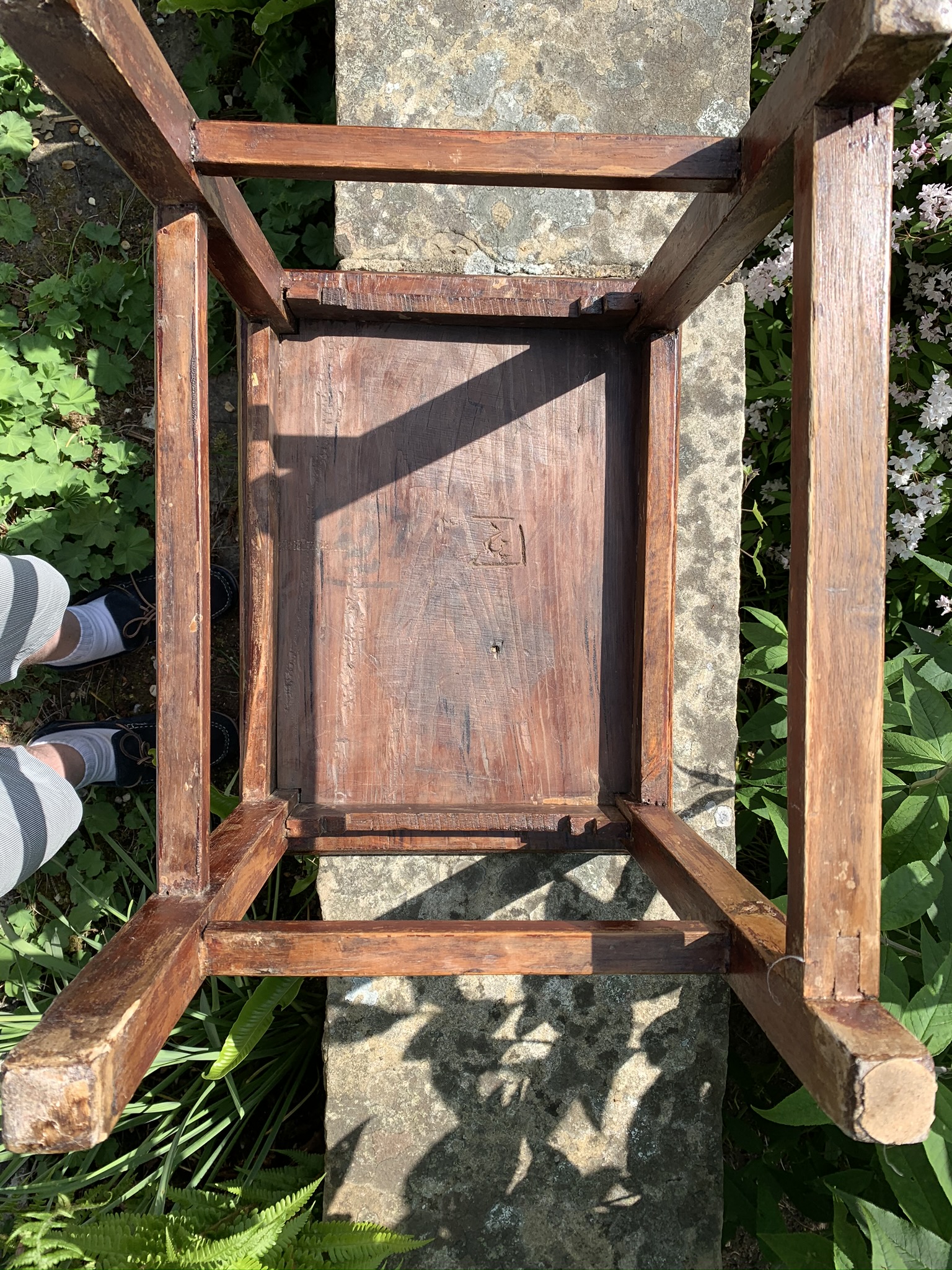 A Decorative, Signed and Carved Chinese Red Stained Chair - Image 7