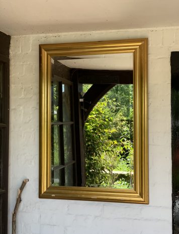 An Attractive Large Gilt Bevelled Mirror In The Classic Style