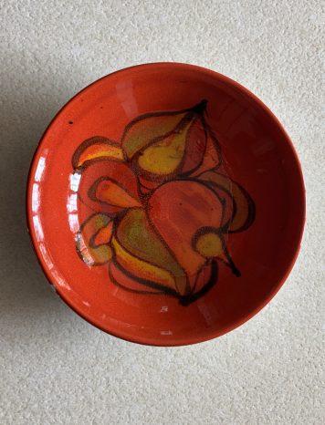 A Poole Pottery "Delphis" Pin Dish designed by Carole Holden