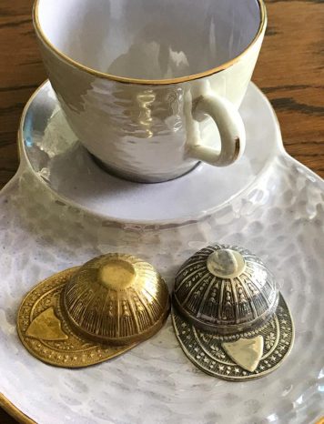 A Lovely Jockey Cap Caddy Spoon Made in Brass