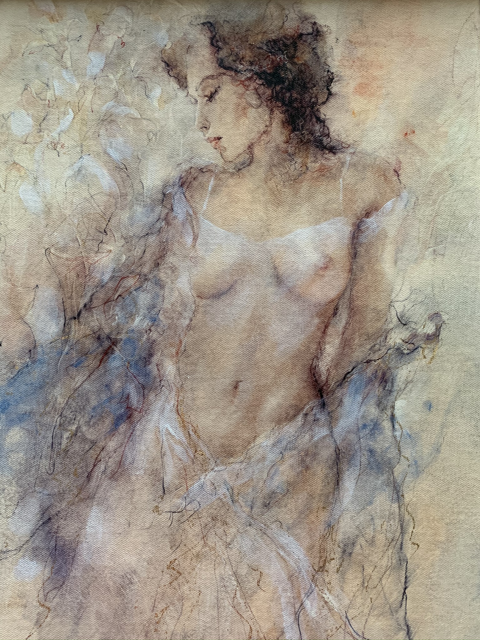 A Pair of Hand Embellished Gary Benfield Prints on Canvas Board - Image 3