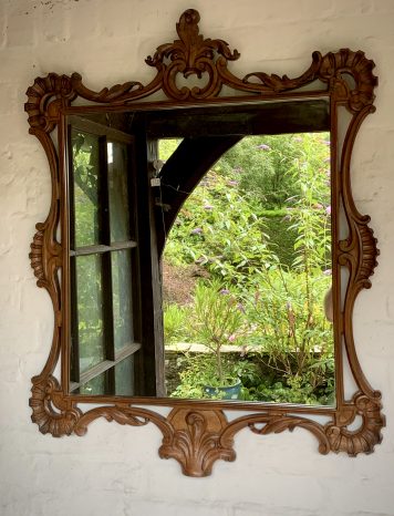 An Early 20th Century Mahogany Mirror