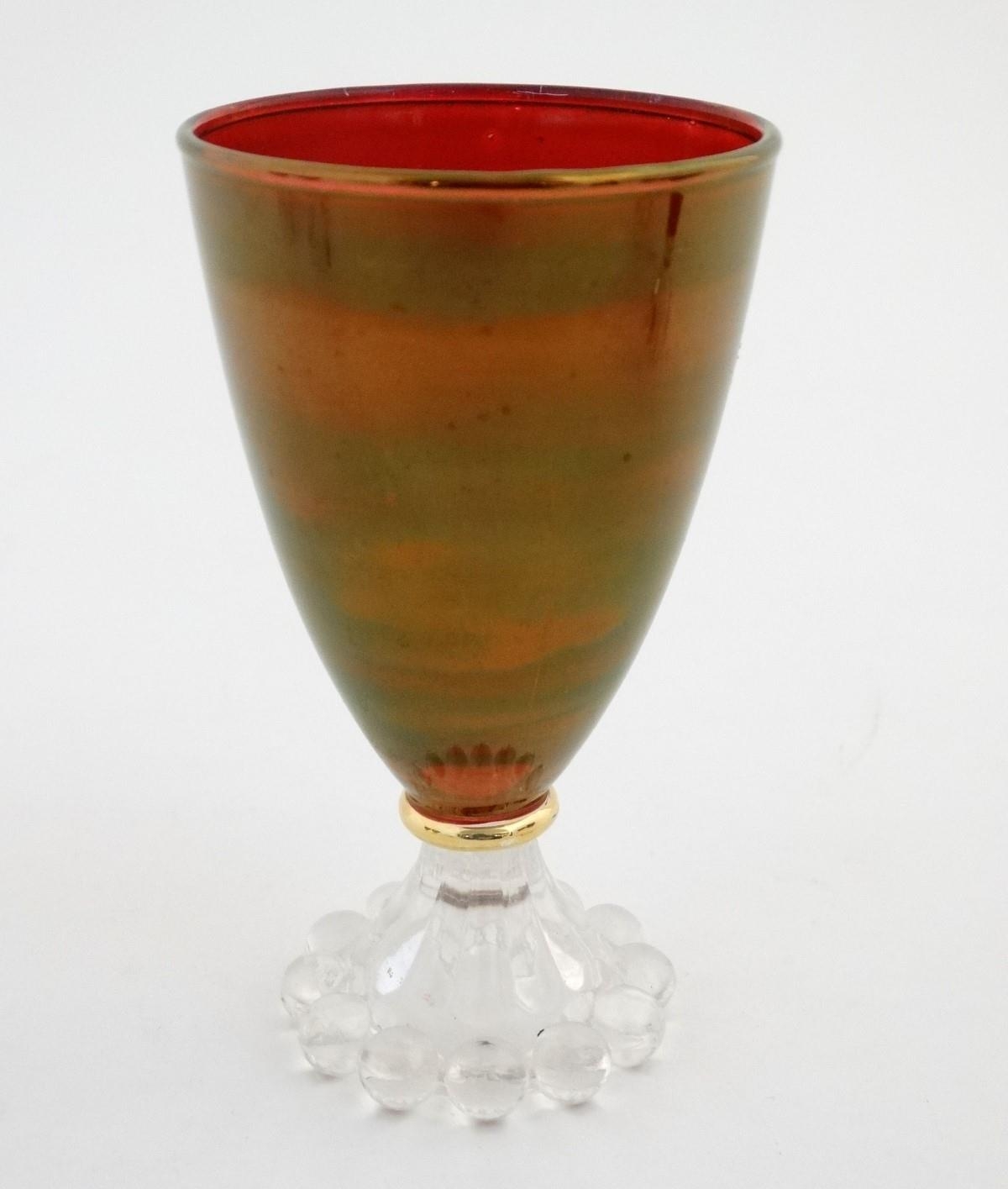 A Lovely Set of Six Ruby Boopie 1950’s Glasses By Anchor Hocking - Image 3