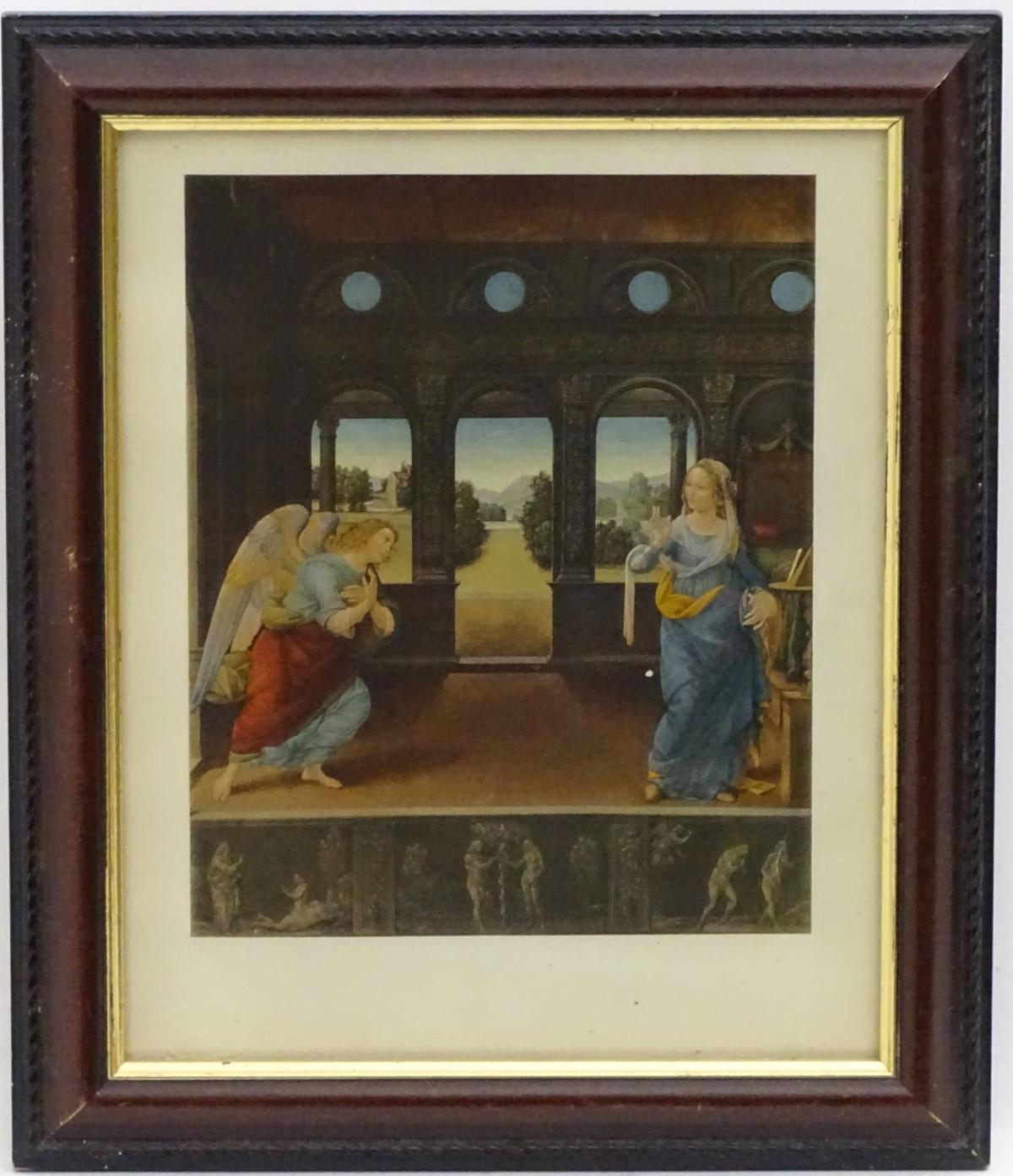 An Italian School Print, the Annunciation After Lorenzo di Credi - Image 2