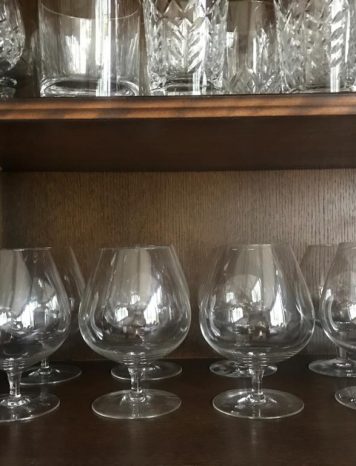 A Set of Eight Brandy or Cognac Balloon Glasses
