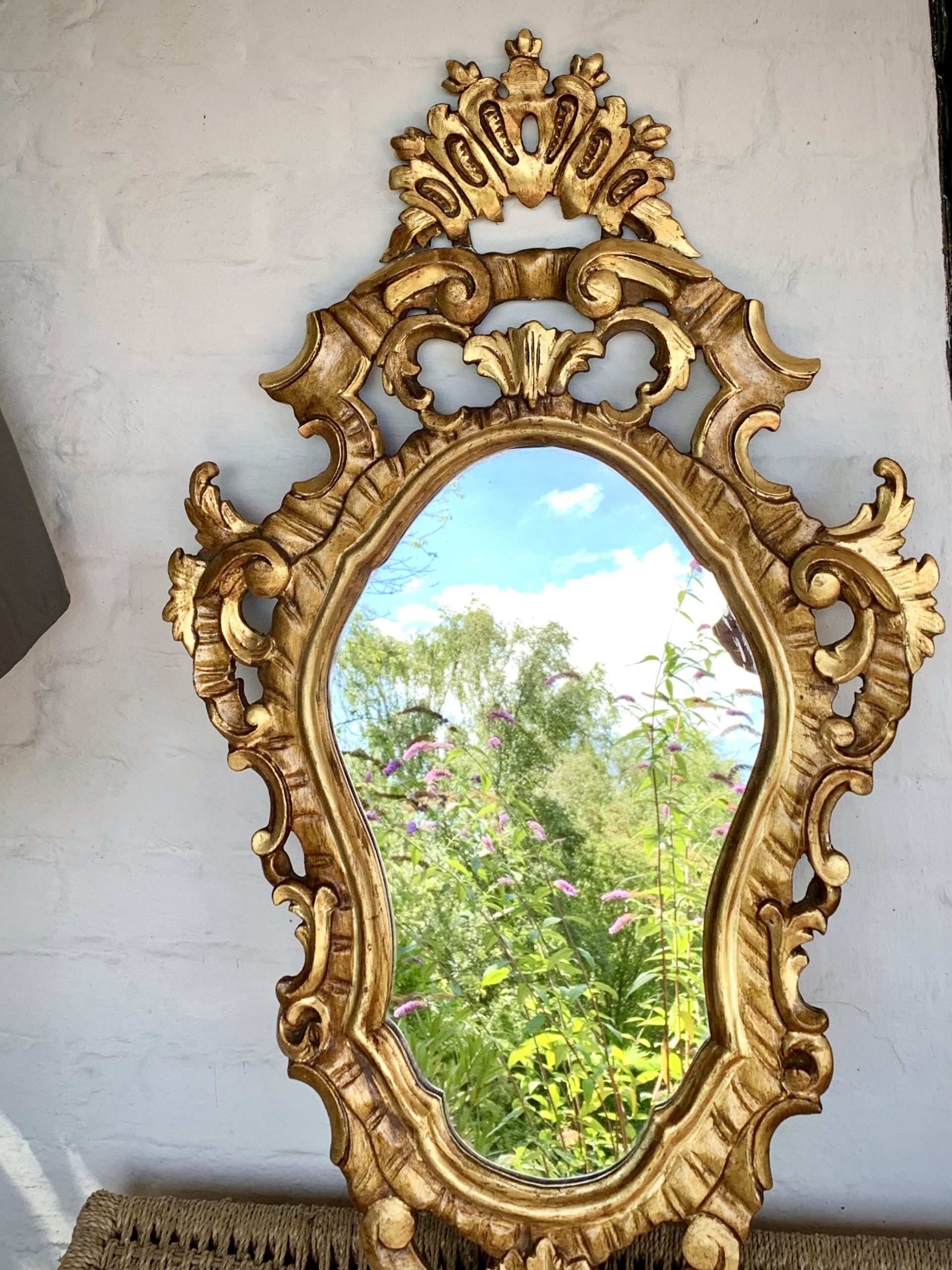 Decorative Venetian Style Gilt wood framed wall mirror - Image 4