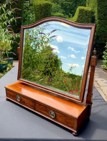 A Charming Antique Mahogany Vanity/Swing Mirror