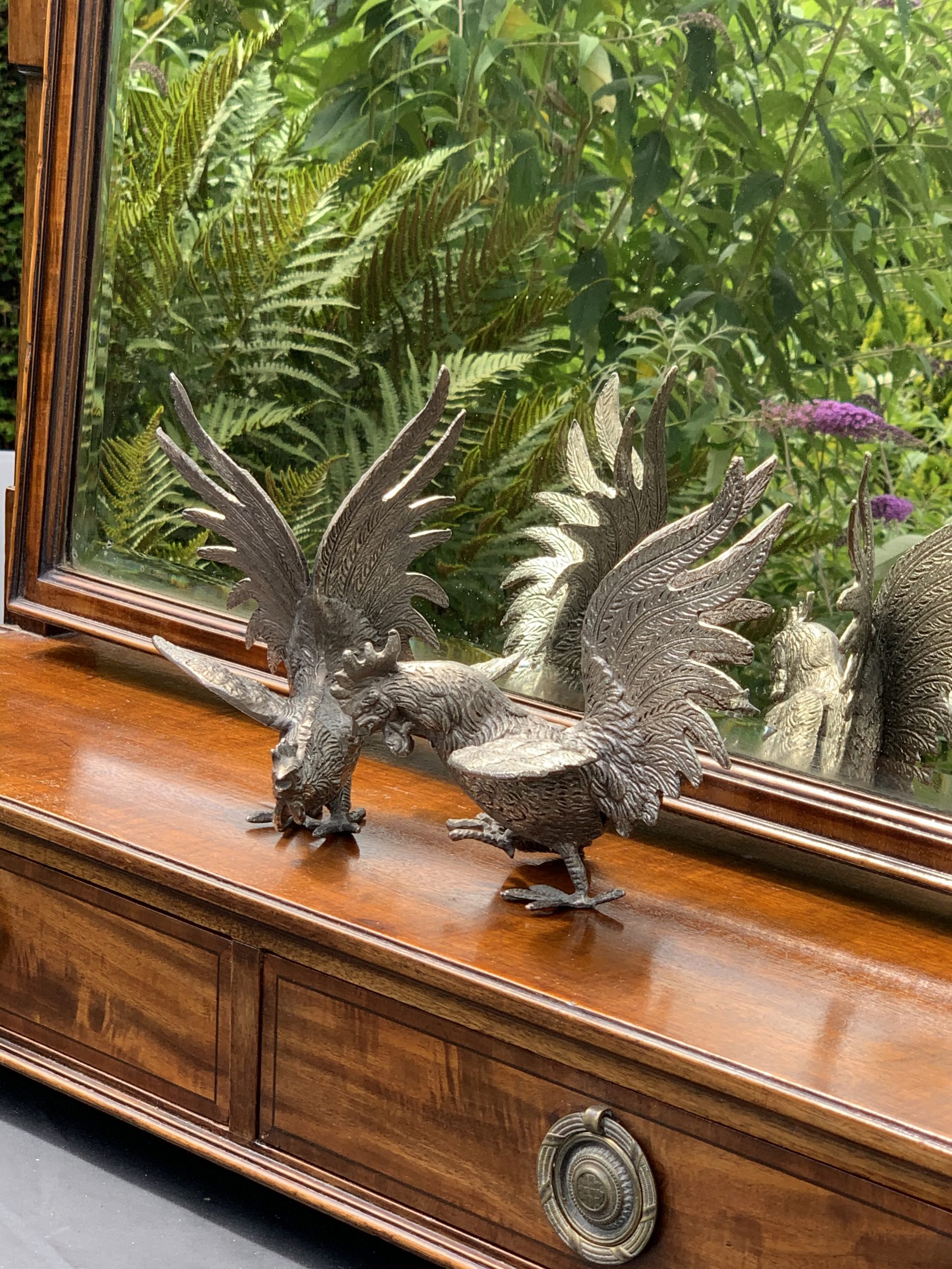 A Charming Antique Mahogany Vanity/Swing Mirror - Image 3