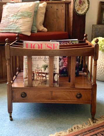 A Good Three Division English Music Mahogany Canterbury