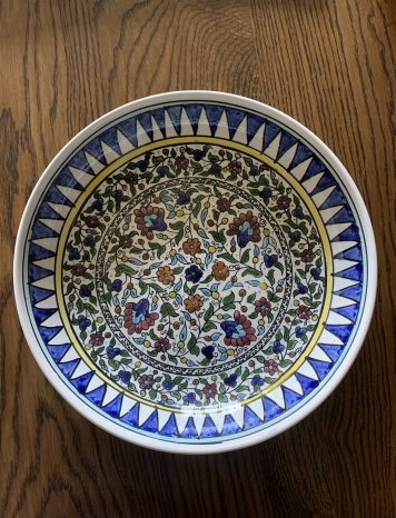 Hand-made Large Moorish Design Bowl with Floral Pattern