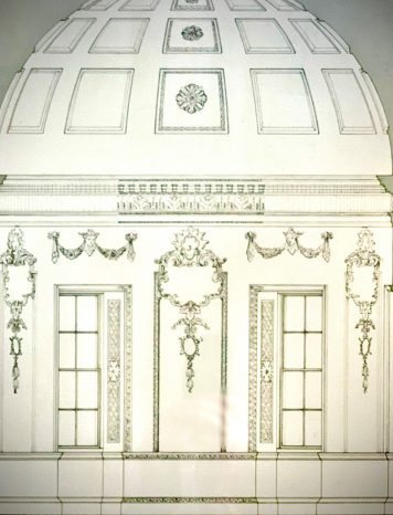 Framed Quality Architect Print Drawings of Croome Court