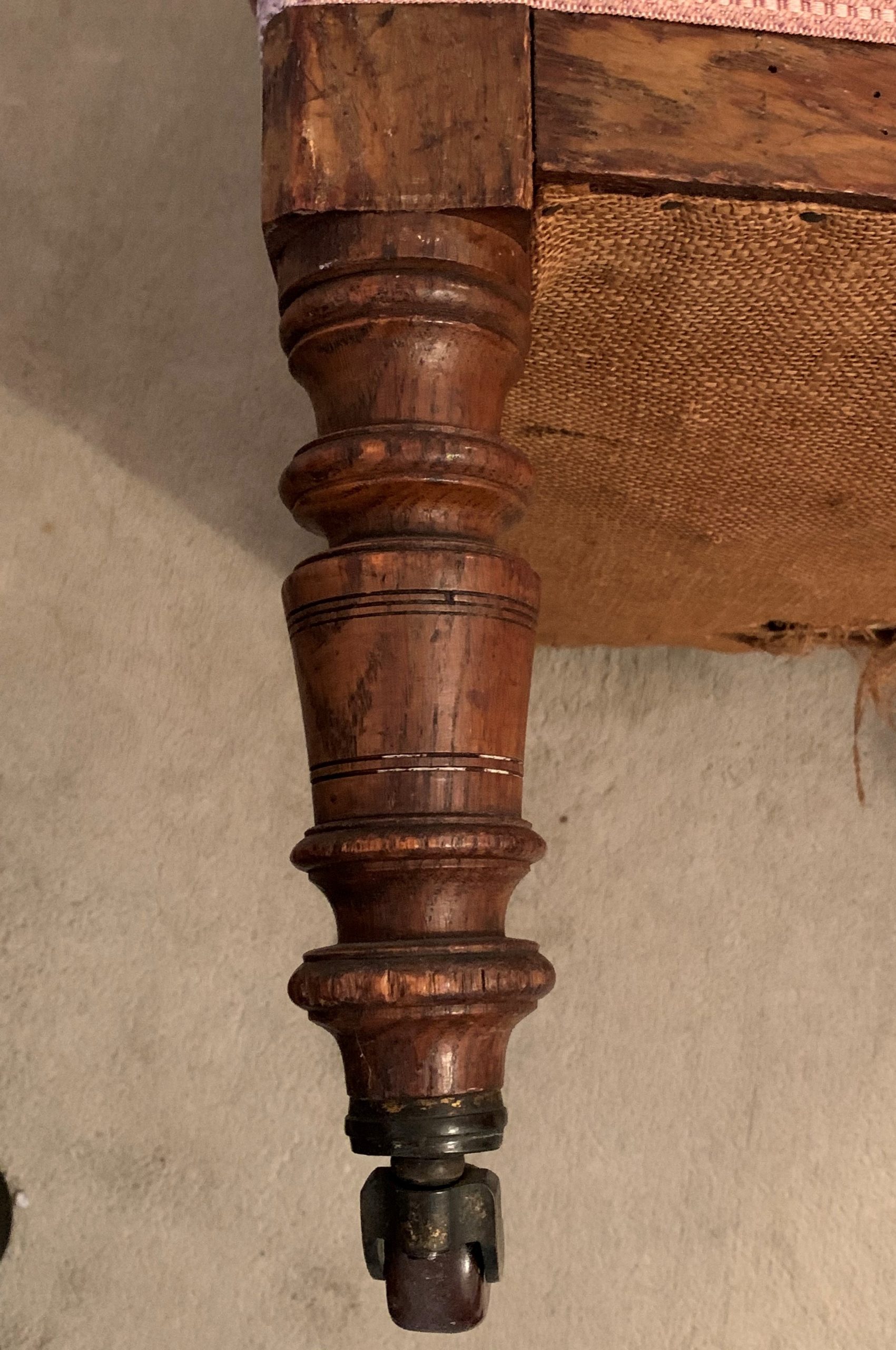 A Charming Victorian Oak Framed and Upholstered Arm Chair - Image 6