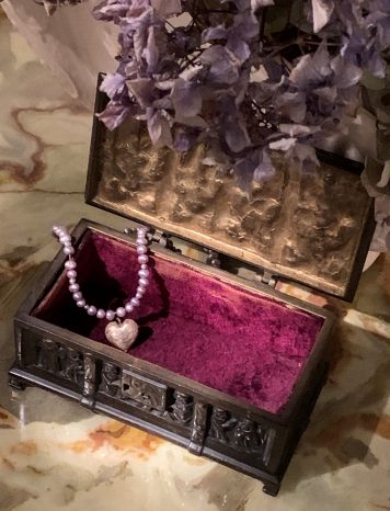 An Erhard & Sohne style Bronze Reliquary Jewellery Box