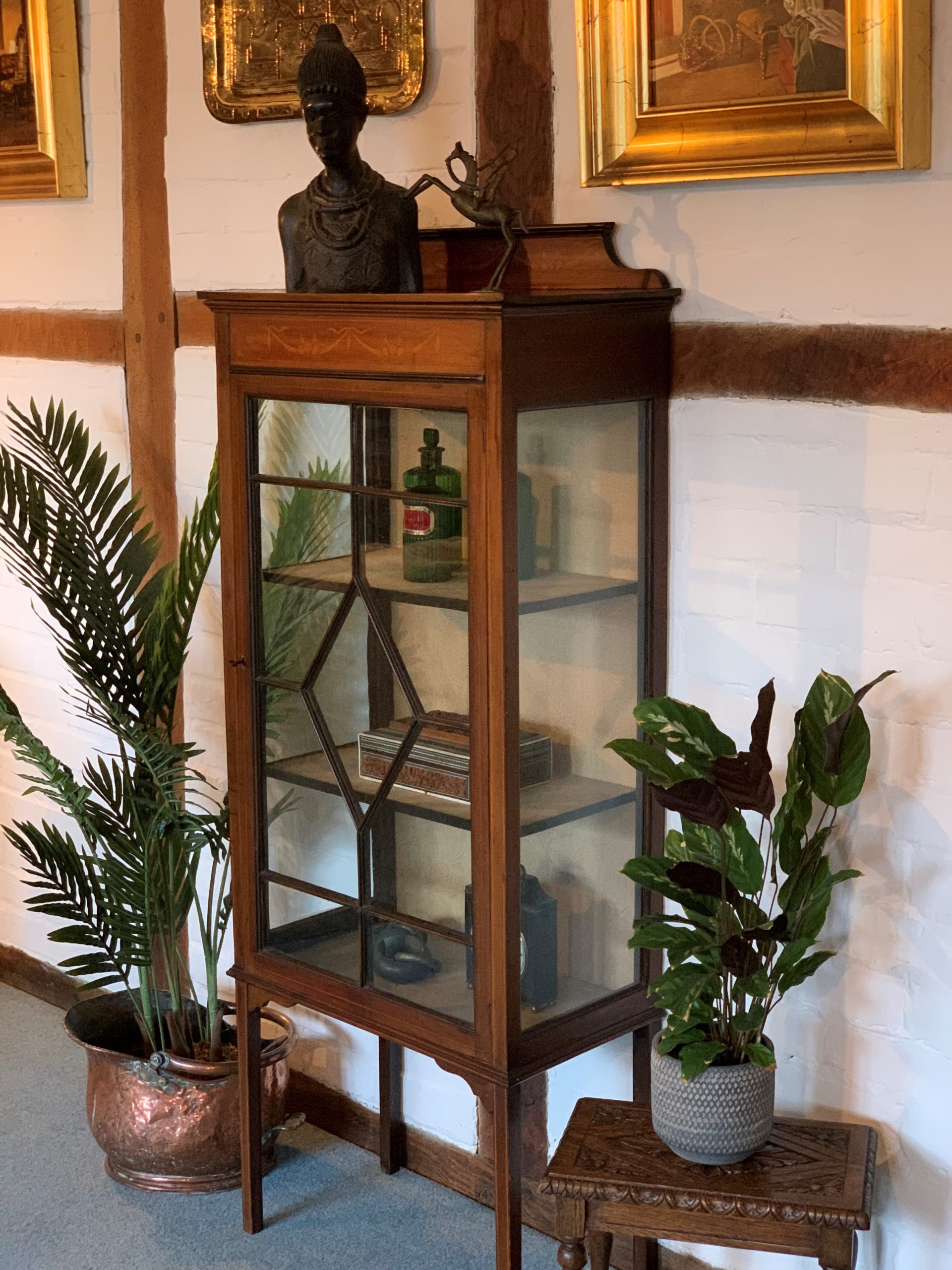 A Handsome Edwardian Mahogany Display Cabinet