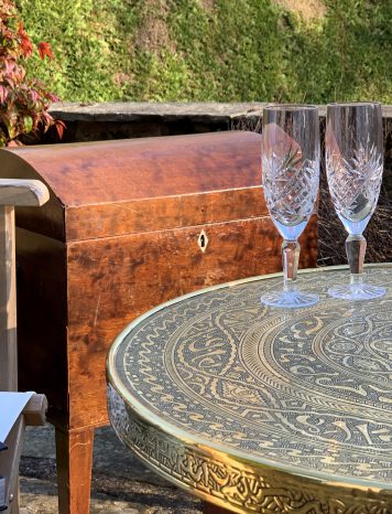 A Mahogany Dome Top Cellarette in Regency Style