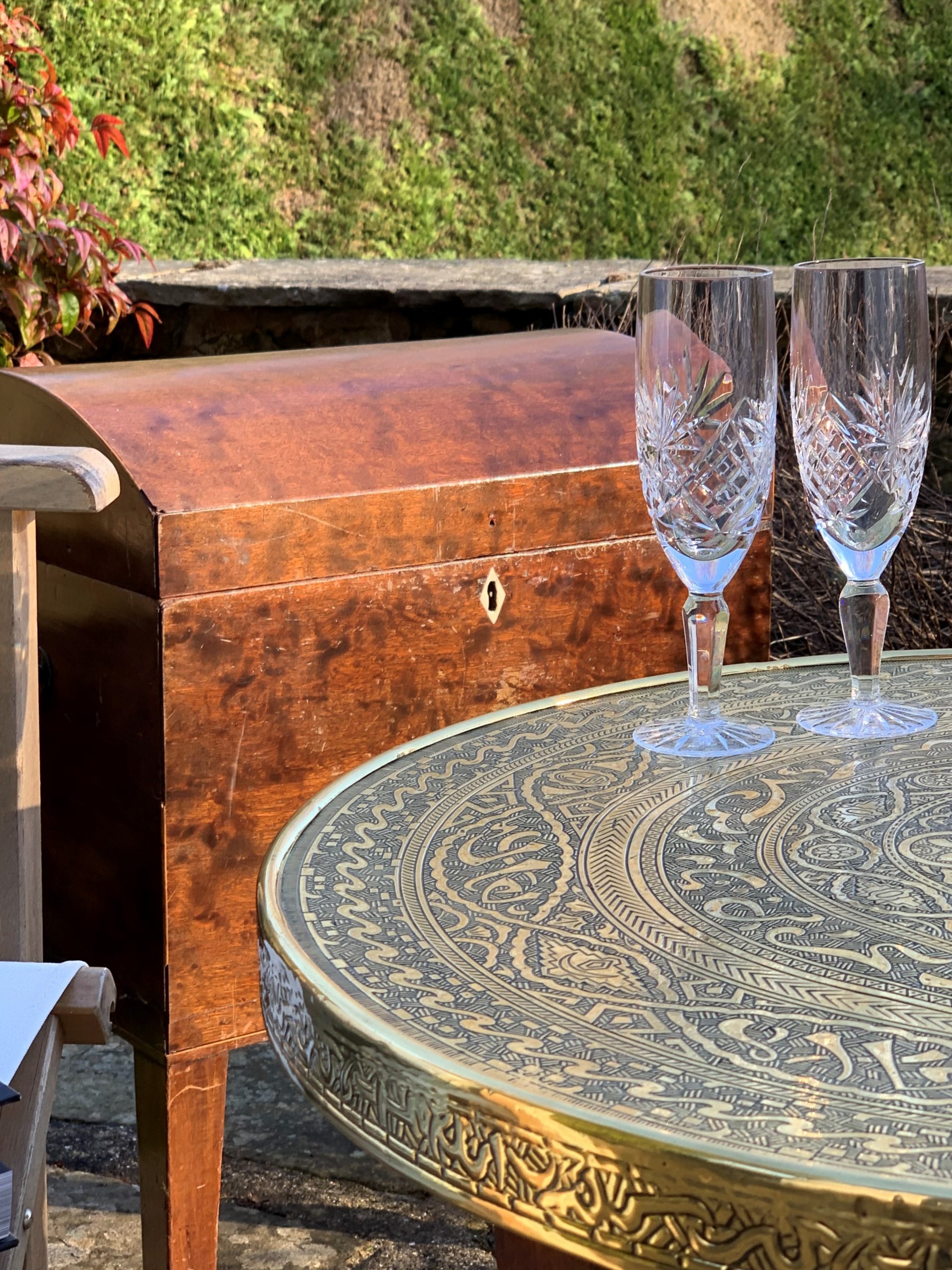 A Mahogany Dome Top Cellarette in Regency Style