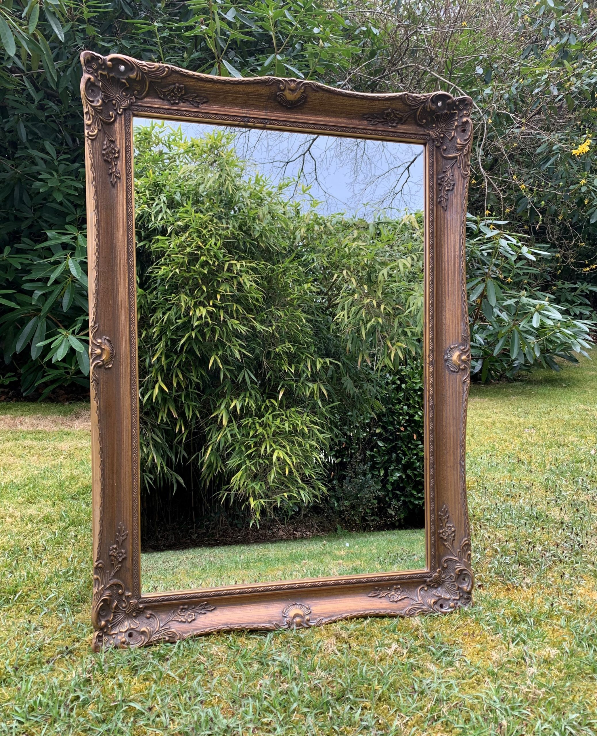 Gilt Decorative Framed Mirror - Image 2