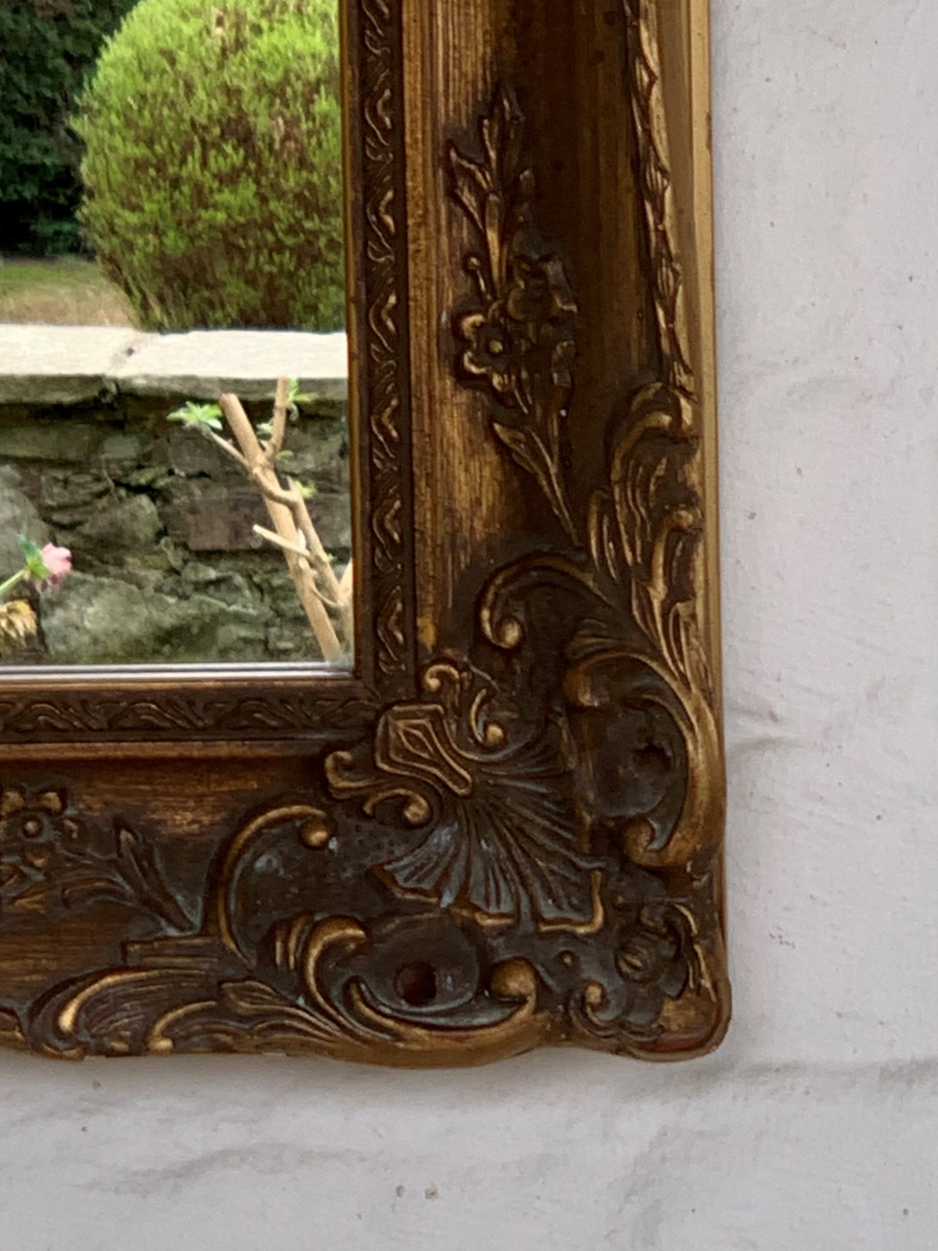 Gilt Decorative Framed Mirror - Image 3
