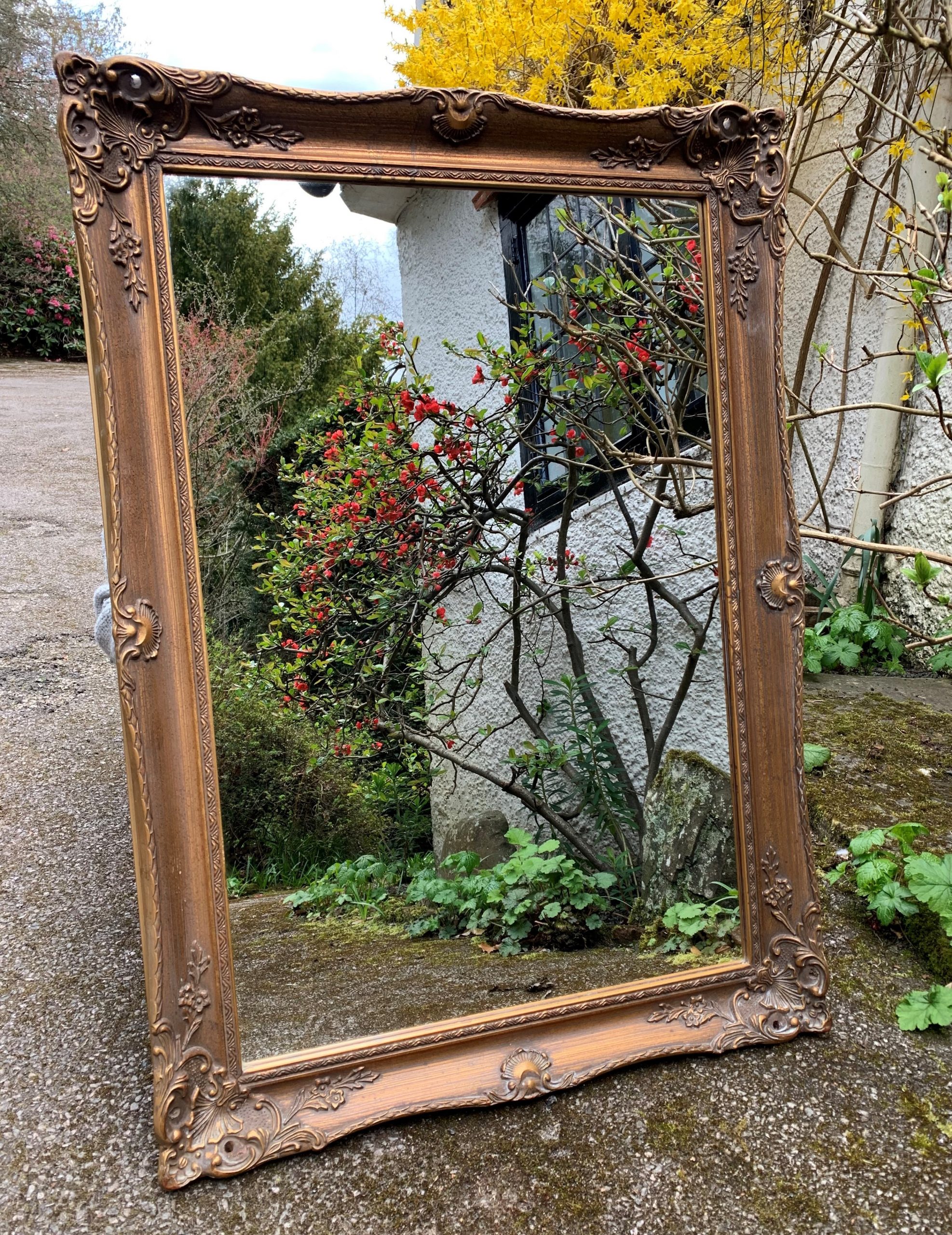 Gilt Decorative Framed Mirror - Image 5