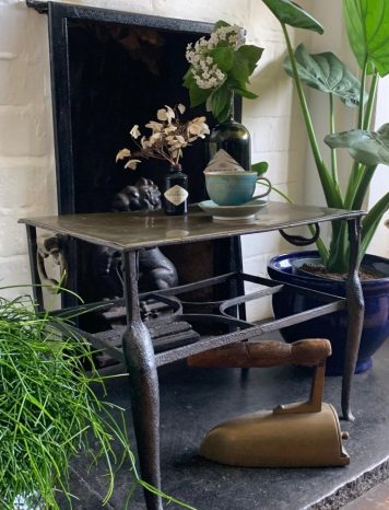 19th century Brass and Iron Footman/Trivet