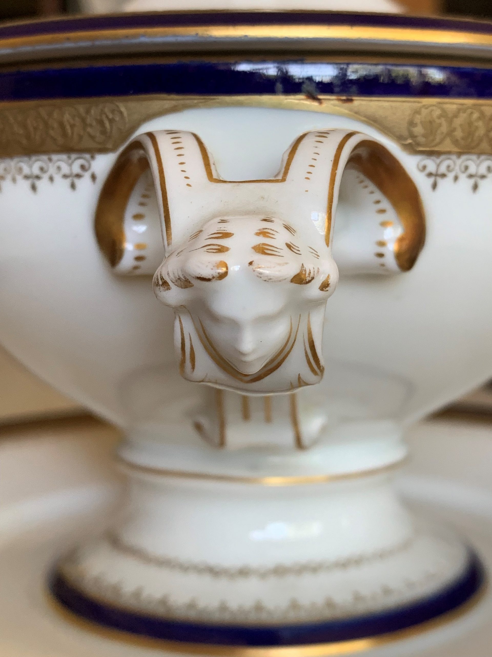 Rosenthal Porcelain Tureen Serving Dishes in Cobalt and Gold - SOLD! - Image 4