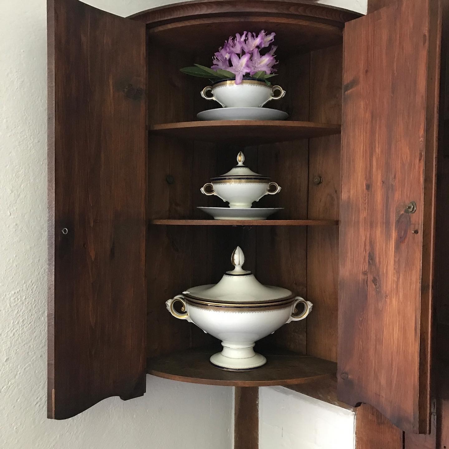 Rosenthal Porcelain Tureen Serving Dishes in Cobalt and Gold - SOLD!