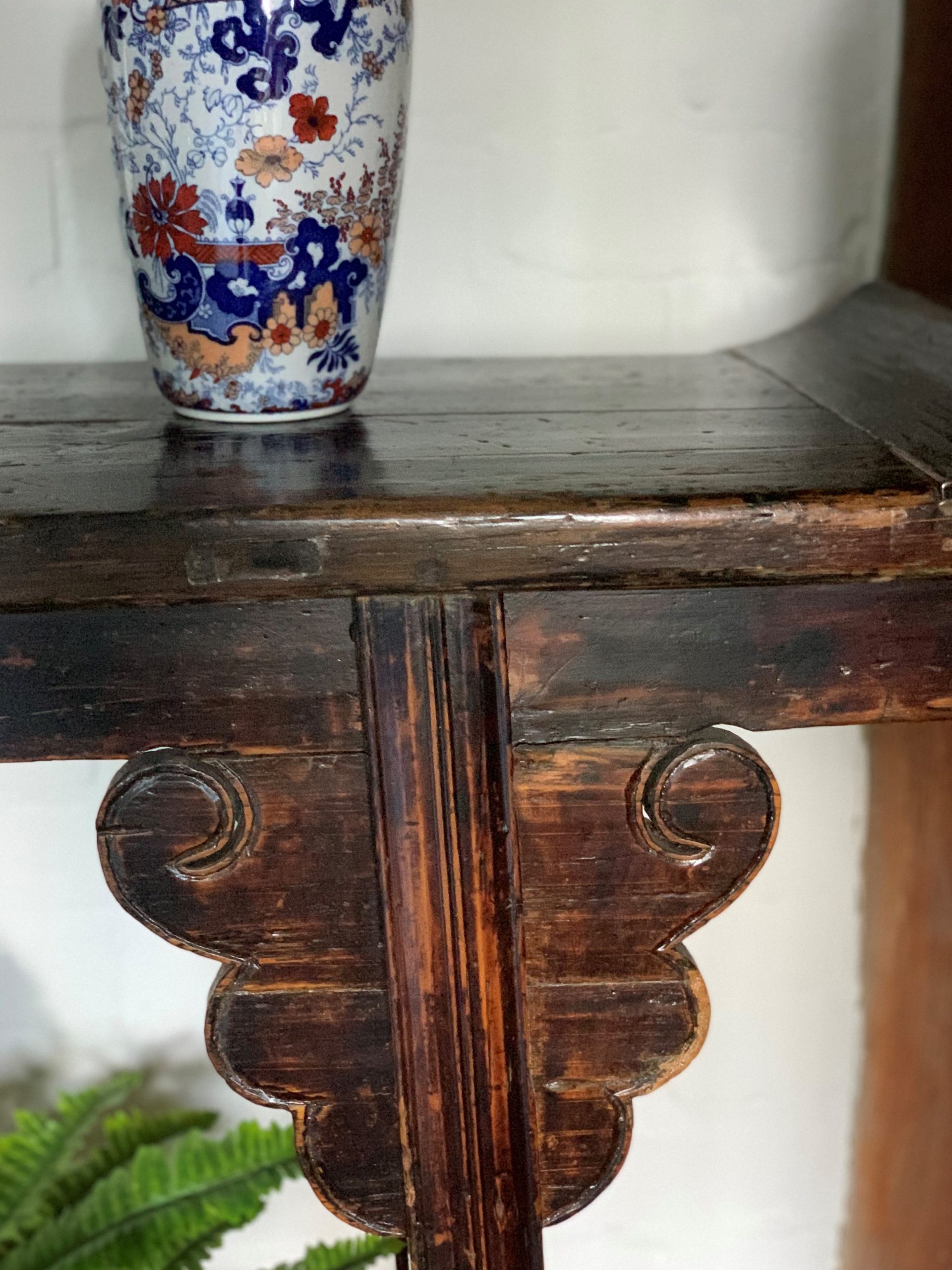 Large Hand Carved Antique Shanxi Phoenix Altar Table - Image 4