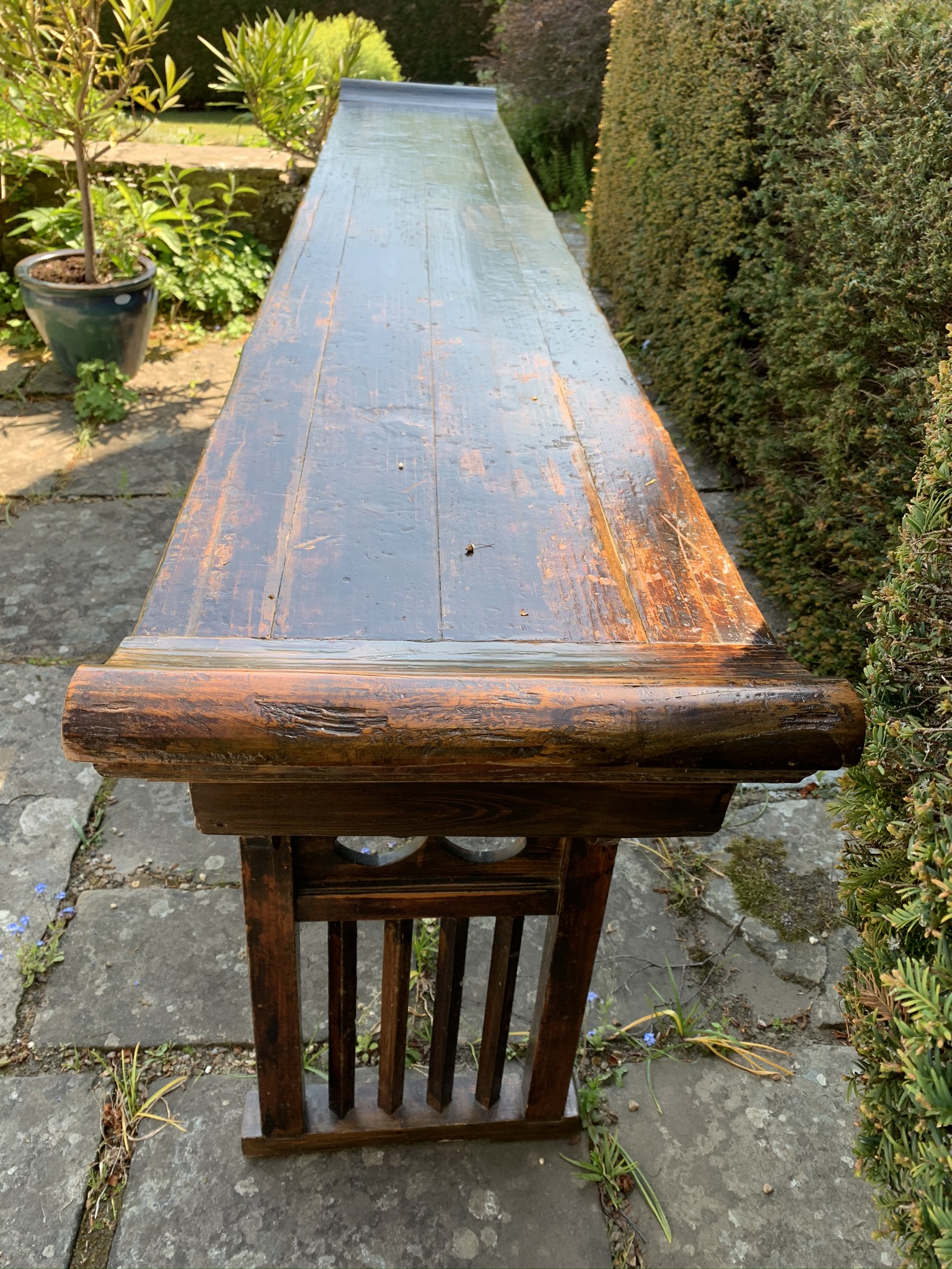 Large Hand Carved Antique Shanxi Phoenix Altar Table - Image 5