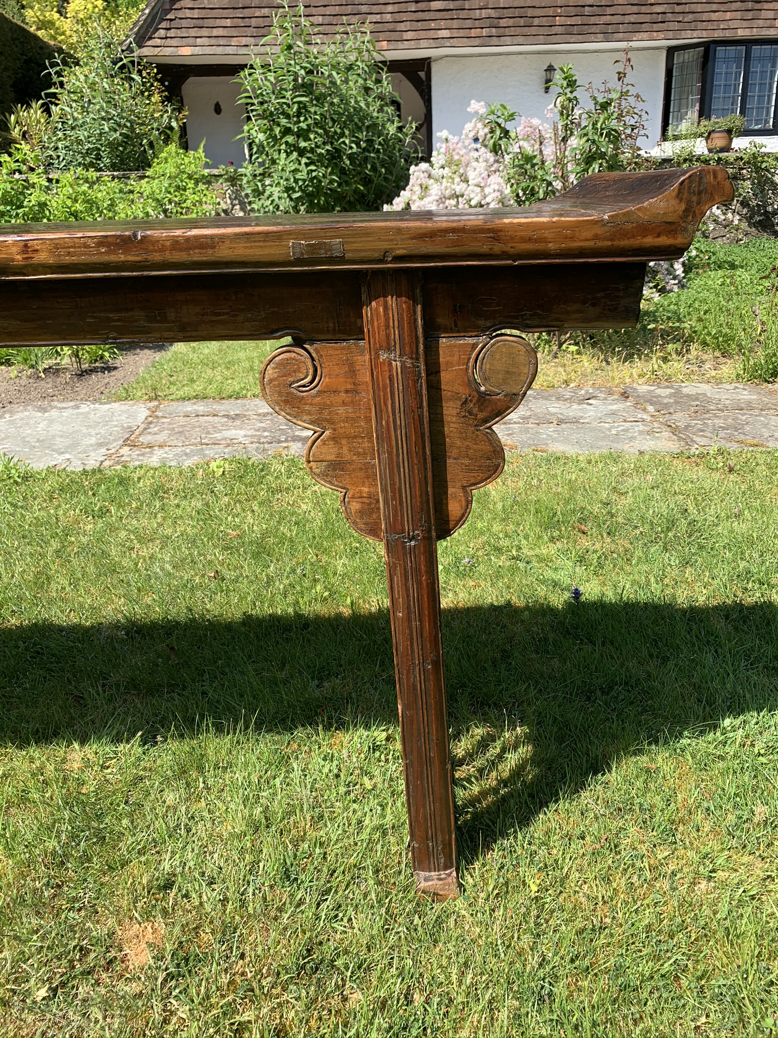 Large Hand Carved Antique Shanxi Phoenix Altar Table - Image 9