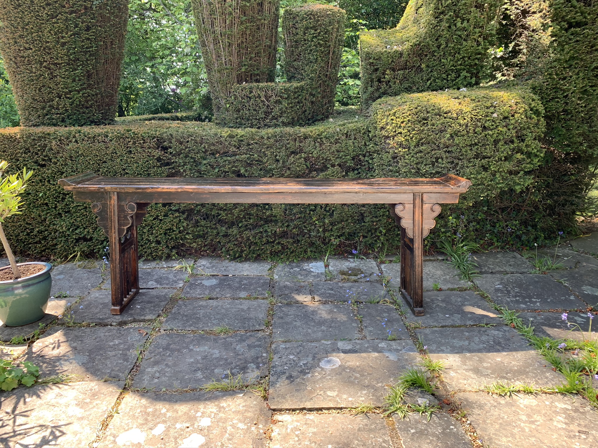 Large Hand Carved Antique Shanxi Phoenix Altar Table - Image 10